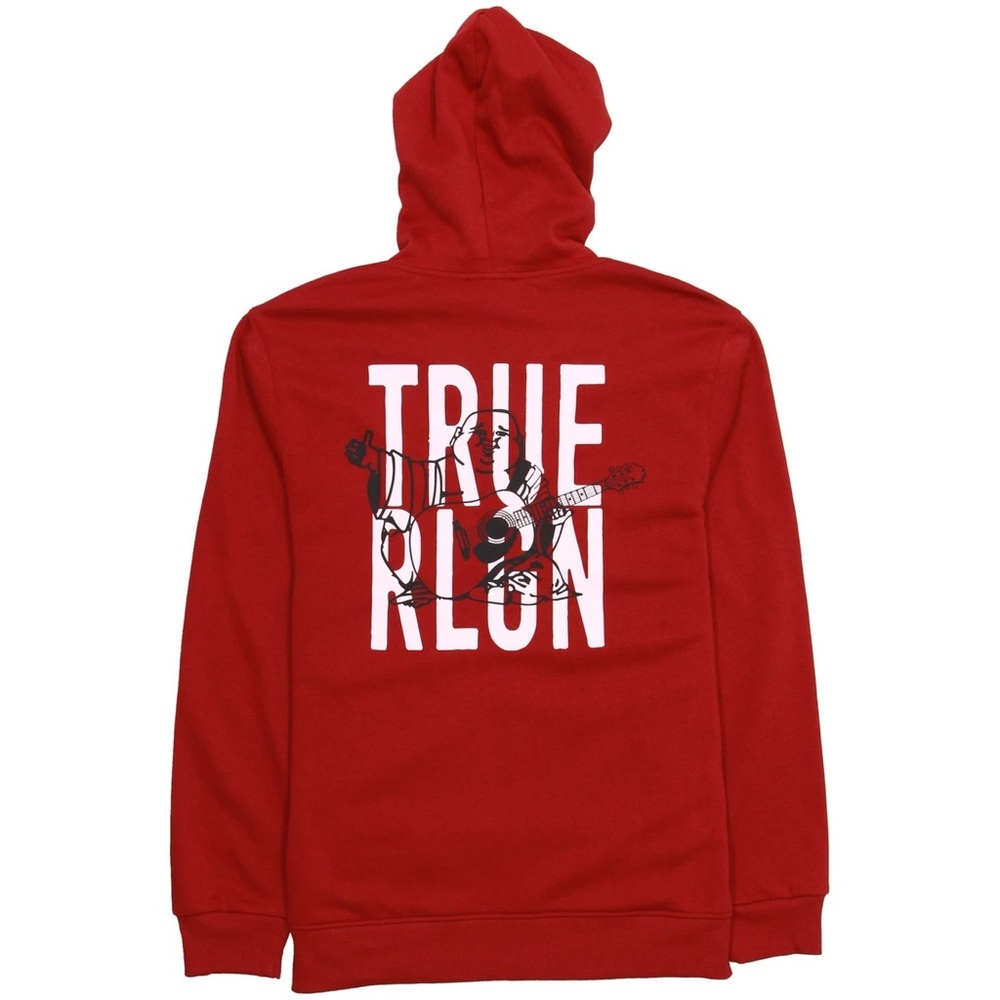 True Religion Red Zip Up Sweater
